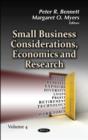 Small Business Considerations, Economics and Research : Volume 4 - Book