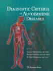 Diagnostic Criteria in Autoimmune Diseases - Book