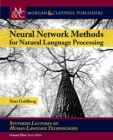 Neural Network Methods in Natural Language Processing - Book