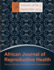 African Journal of Reproductive Health : Vol.18, No.3 September 2014 - Book