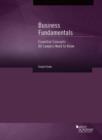 Business Fundamentals : Essential Concepts All Lawyers Need to Know - Book