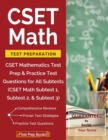 CSET Math Test Preparation : CSET Mathematics Test Prep & Practice Test Questions for All Subtests (CSET Math Subtest 1, Subtest 2, & Subtest 3) - Book