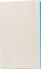 Medium White Ruled Journal with Cyan Gilded Edges - Book