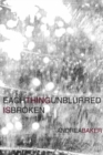 Each Thing Unblurred is Broken - Book