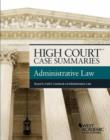 High Court Case Summaries on Administrative Law, Keyed to Funk - Book