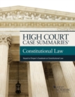 High Court Case Summaries on Constitutional Law, Keyed to Choper - Book