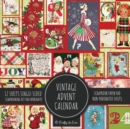 Vintage Advent Calendar Scrapbook Paper Pad : Christmas Background 8x8 Decorative Paper Design Scrapbooking Kit for Cardmaking, DIY Crafts, Creative Projects - Book