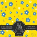 Blue Flower Pattern Scrapbook Paper Pad : Yellow Background 8x8 Decorative Paper Design Scrapbooking Kit for Cardmaking, DIY Crafts, Creative Projects - Book