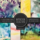 Watercolor Collage Paper for Scrapbooking : Abstract Paintings Colored Decorative Paper for Crafting - Book