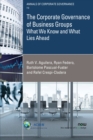 The Corporate Governance of Business Groups : What We Know and What Lies Ahead - Book