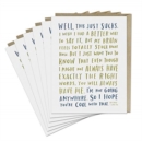 6-Pack Em & Friends Awkward Sympathy Card - Book