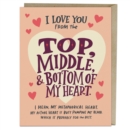 6-Pack Em & Friends Love You Top Middle Bottom Greeting Cards - Book