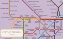 City of Women London Tube Wall Map (A2, 16.5 x 23.4 Inches) - Book