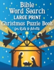 Bible Word Search Large Print Christmas Puzzle Book for Kids and Adults - Book
