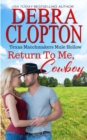 Return To Me, Cowboy - Book