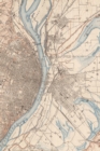Missouri-Illinois Saint Louis Vintage Map Field Journal Notebook, 50 pages/25 sheets, 4x6 - Book