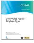 AWWA C712-19 Cold-Water Meters : Singlejet Type - Book