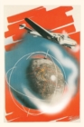 Vintage Journal Airplane and the Globe Travel Poster - Book