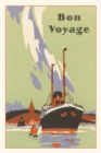 Vintage Journal Art Deco Ocean Liner Travel Poster - Book