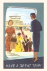 Vintage Journal Boarding The Plane Travel Poster - Book