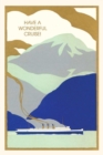 Vintage Journal Ocean Liner Cruise with Mountains - Book