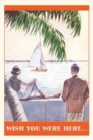 Vintage Journal Couple Watching Sailboat Postcard - Book