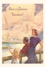 Vintage Journal Family looking at the Sea Postcard - Book