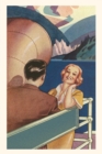 Vintage Journal Couple on Deck of an Ocean Liner Travel Poster - Book