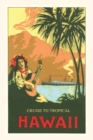 Vintage Journal Woman Playing Guitar Travel Poster - Book