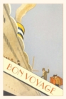 Vintage Journal Going up the Gangplank Bon Voyage Travel Poster - Book