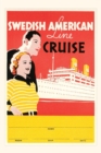 Vintage Journal Swedish Cruise Travel Poster - Book