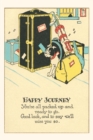 Vintage Journal Crying Dog Amid Luggage - Book