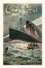 Vintage Journal Cunard Lines Travel Poster - Book