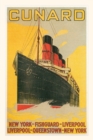 Vintage Journal Cunard Line with Yellow Background Travel Poster - Book