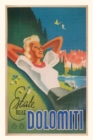 Vintage Journal Dolomites, Italy Travel Poster - Book