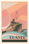 Vintage Journal Abstract Ocean Liner Travel Poster - Book