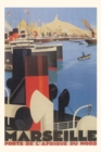 Vintage Journal Ships in Marseille, France Travel Poster - Book