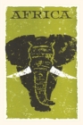 Vintage Journal Africa, Elephant Travel Poster - Book