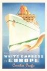 Vintage Journal White Empress Ocean Liner - Book