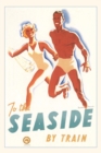 Vintage Journal To the Seaside by Train Travel Poster - Book
