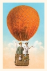 The Vintage Journal California Honeymoon, Couple in Orange Balloon - Book