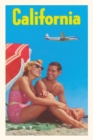 The Vintage Journal Couple on Beach with Airplane in Sky - Book