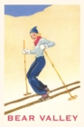 The Vintage Journal Woman Skiing Down Hill, Bear Valley - Book