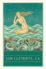 Vintage Journal Mermaid Listening to Stars, San Clemente - Book
