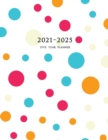 2021-2025 Five Year Planner : Large 60-Month Monthly Planner (Polka Dots) - Book