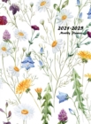 2021-2025 Monthly Planner Hardcover : Large Five Year Planner with Floral Cover - Book