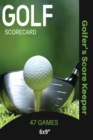 Golf Scorecard Journal : Log Book To Record & Track Your Golfing Game Performance On The Course, Scores & Stats Pages, Golfer Gift, Notes, Notebook - Book