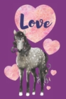 Love : Dapple Grey Horse with Hearts - Book