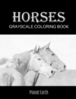 Horses Grayscale Coloring Book - Book