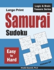 Large Print Samurai Sudoku : 500 Easy to Hard Sudoku Puzzles Overlapping into 100 Samurai Style - Book